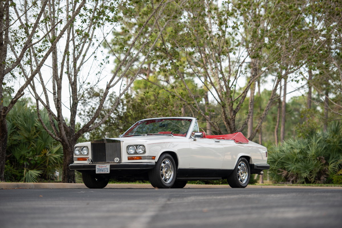 1980 Rolls-Royce Camargue Drophead Coupe Conversion offered in RM Sotheby's Palm Beach online Auction 2020